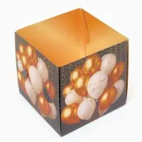 Бум-коробка подарочная с бабочками &laquo;Поздравляю&raquo;, 15&times;15&times;15 см