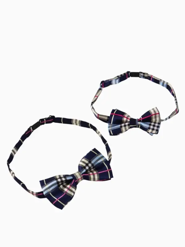 Галстук - бабочка для мальчика и папы &laquo;Набор для фотосессии&raquo;, 2 шт., синий, M&B