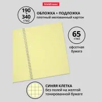 Тетрадь А4 на спирали, 80 листов в клетку, ErichKrause Megapolis Yellow Concept, обложка мелованный картон, жёлтый внутренний блок