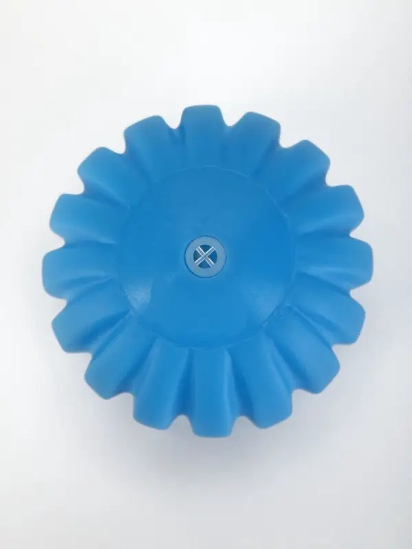 Игрушка для собак &laquo;Мяч с отсечками&raquo;, 6 см, пищащая, синяя