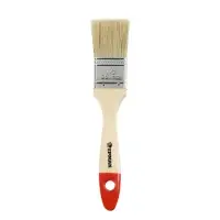 ЕРМАК/HEADMAN Кисть малярная плоская "Евро" нат. щетина 1.5" (38мм)