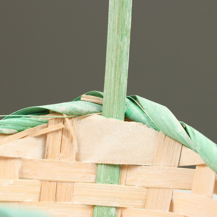 Набор корзин плетеных (бамбук),19xH7,5X9,5x31см,22x9x11x34,24x9x11см,5x35см, 3 шт, зеленый Набор корзин плетеных (бамбук),19xH7,5X9,5x31см,22x9x11x34,24x9x11см,5x35см, 3 шт, зеленый