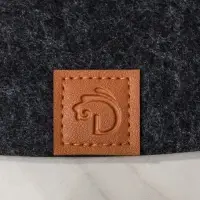 Салфетка сервировочная на стол Доляна &laquo;Грэй&raquo;, 33.5&times;38.4 см, толщина 4 мм, чёрная