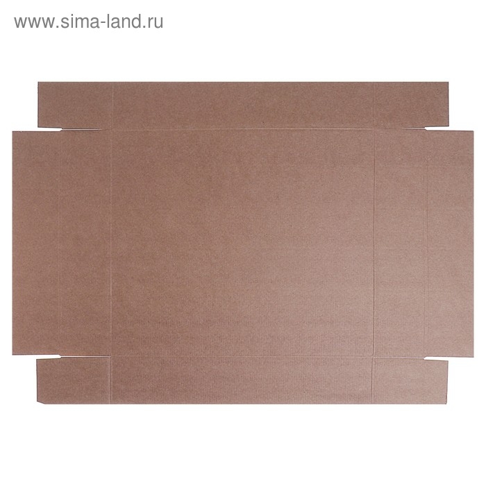 Коробка сборная без печати крышка-дно бурая с окном 37 х 32 х 7 см Коробка сборная без печати крышка-дно бурая с окном 37 х 32 х 7 см