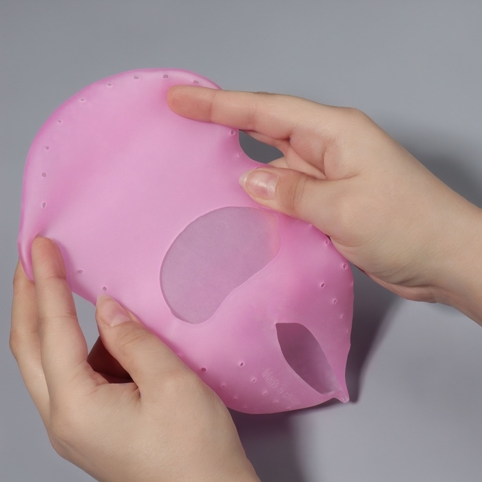 Носочки для педикюра, силиконовые, с перфорацией, с лямкой, размер L, цвет розовый Носочки для педикюра, силиконовые, с перфорацией, с лямкой, размер L, цвет розовый