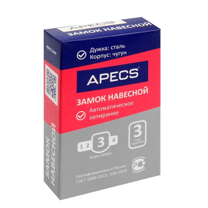 Замок навесной Apecs PD-01-63 (MBC-126) Замок навесной Apecs PD-01-63 (MBC-126)