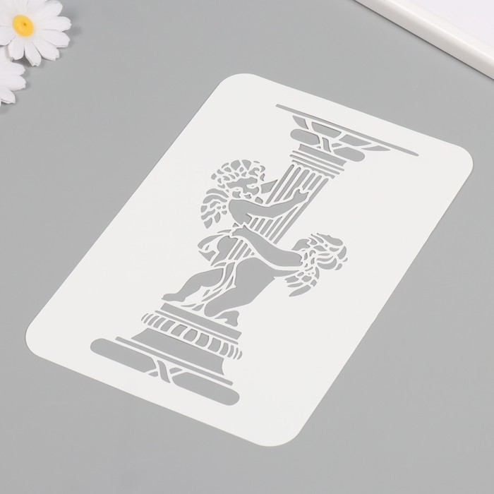 Трафарет пластиковый Трафарет пластиковый "Ангелочки", 16х24 см