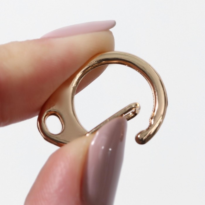 Карабин металлический «Круг», d = 16 мм, 25 × 20 мм, 10 шт, цвет золотой Карабин металлический «Круг», d = 16 мм, 25 × 20 мм, 10 шт, цвет золотой