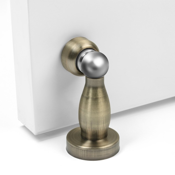 Упор дверной, магнитный LOCKLAND, цвет античная бронза Упор дверной, магнитный LOCKLAND, цвет античная бронза