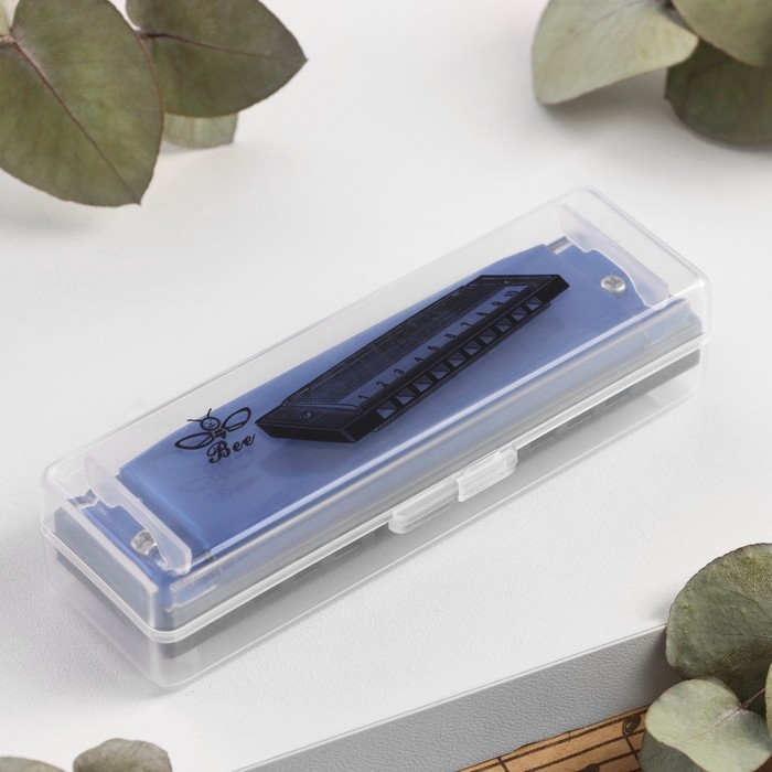 Губная гармошка Bee DF10A Blue, 10 отверстий, 20 язычков Губная гармошка Bee DF10A Blue, 10 отверстий, 20 язычков