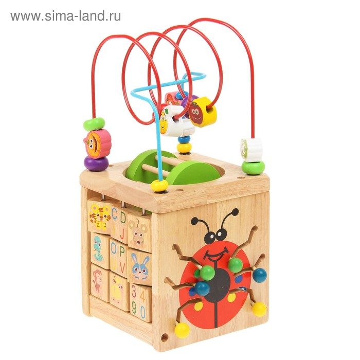 Логический куб с серпантинкой  Логический куб с серпантинкой " Божья коровка" в пакете