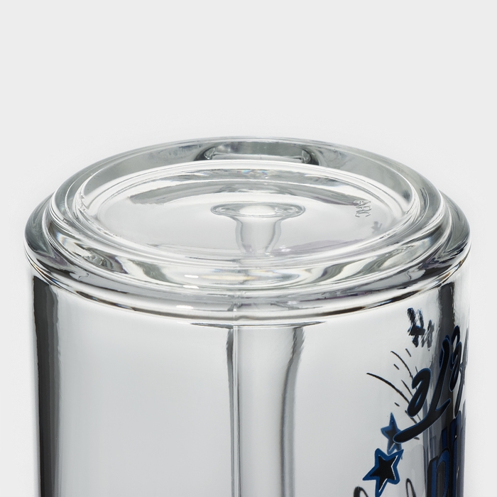 Кружка стеклянная «Фитнес. Лучший папа», 320 мл Кружка стеклянная «Фитнес. Лучший папа», 320 мл