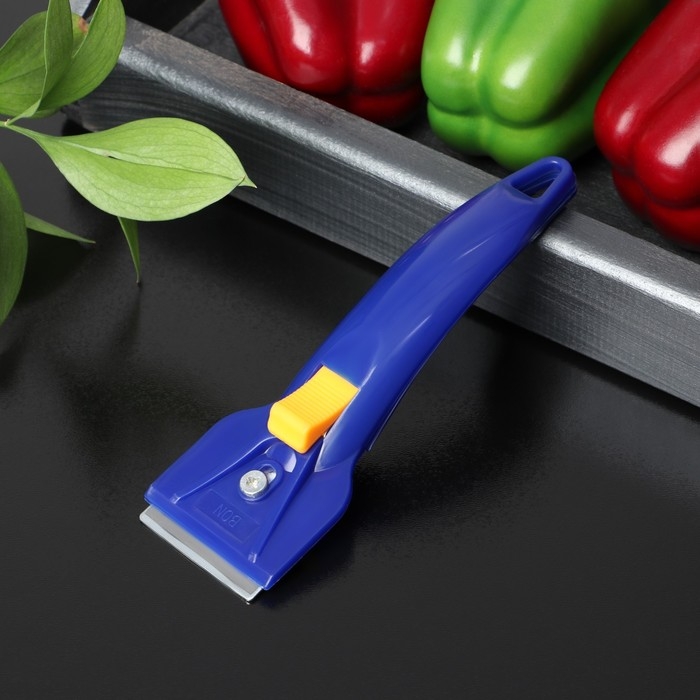 Скребок для стеклокерамики Доляна «Базис», 16 см, цвет МИКС Скребок для стеклокерамики Доляна «Базис», 16 см, цвет МИКС