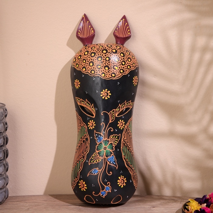 Маска Маска "Бегемот" дерево 40 см