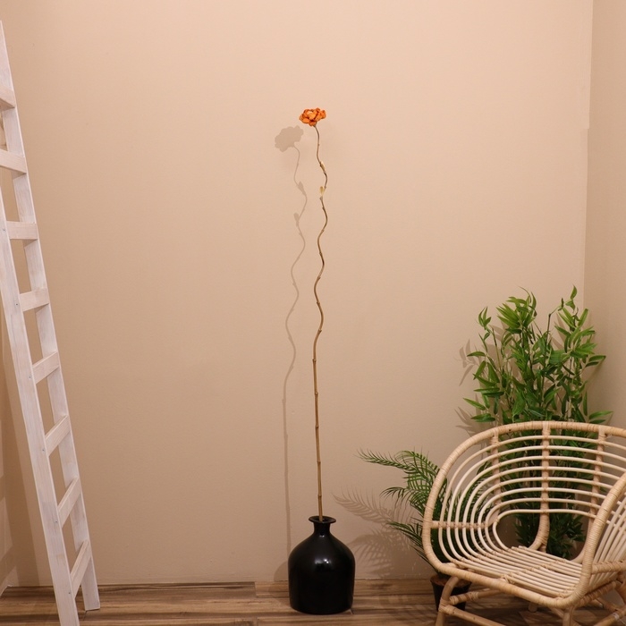 Сухоцвет на бамбуковом стебле 150 см оранжевый Сухоцвет на бамбуковом стебле 150 см оранжевый