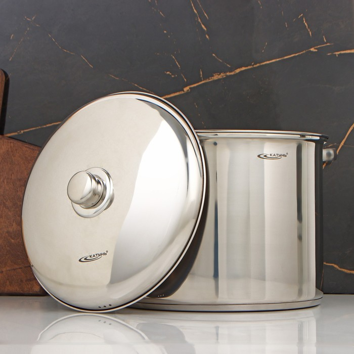 Кастрюля «Гретта», 13 л, d=28 см, капсульное дно, индукция Кастрюля «Гретта», 13 л, d=28 см, капсульное дно, индукция