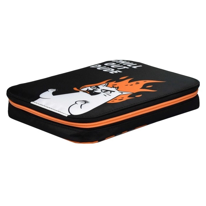 Пенал-футляр мягкий 165 х 235 х 30 мм, текстильный, Феникс Пенал-футляр мягкий 165 х 235 х 30 мм, текстильный, Феникс "Яростный кот" 64996