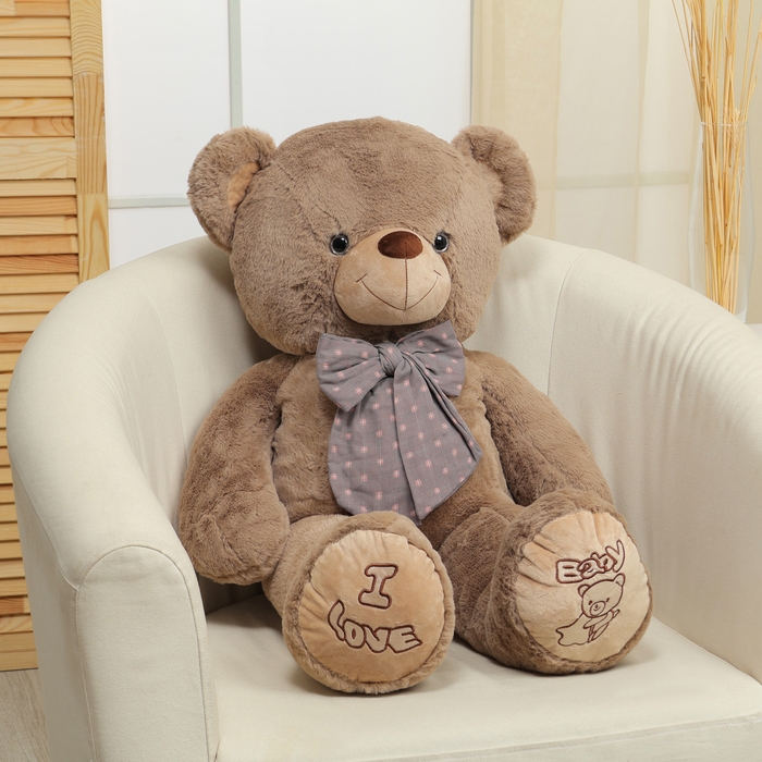 Мягкая игрушка «Мишка», с бантом в горошек, 80 см Мягкая игрушка «Мишка», с бантом в горошек, 80 см