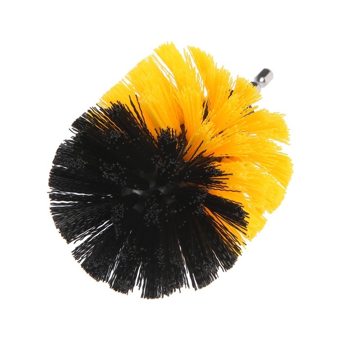 Насадка щетка на шуруповерт ТУНДРА, d=85 мм, высота 125 мм, шестигранный хвостовик Насадка щетка на шуруповерт ТУНДРА, d=85 мм, высота 125 мм, шестигранный хвостовик