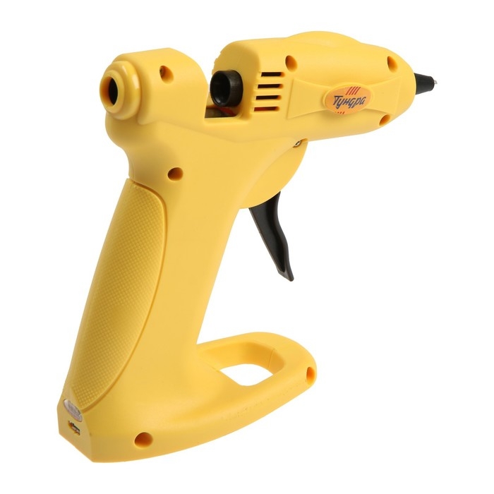 Клеевой пистолет ТУНДРА, 12 Вт, аккумулятор 2000 мА, microUSB, 7 мм Клеевой пистолет ТУНДРА, 12 Вт, аккумулятор 2000 мА, microUSB, 7 мм