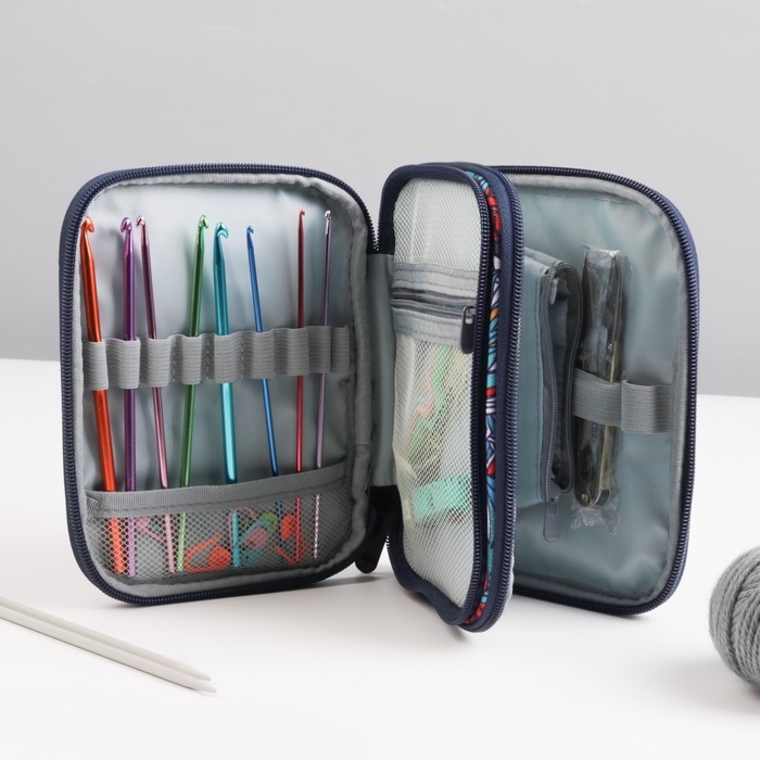 Пенал для вязания «Жар-птица», 2 отделения, 17,5 × 14 × 4 см Пенал для вязания «Жар-птица», 2 отделения, 17,5 × 14 × 4 см