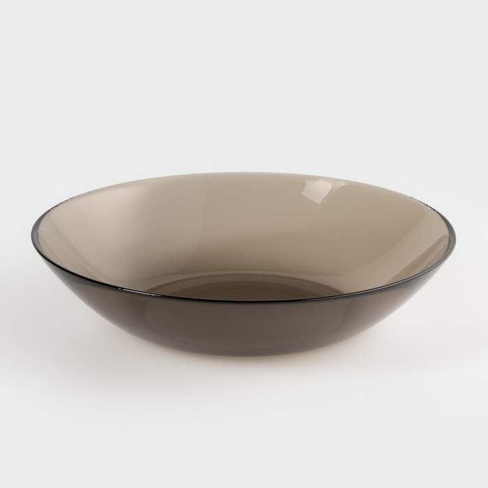 Сервиз столовый стеклянный «Амбьянте», 19 предметов, цвет коричневый