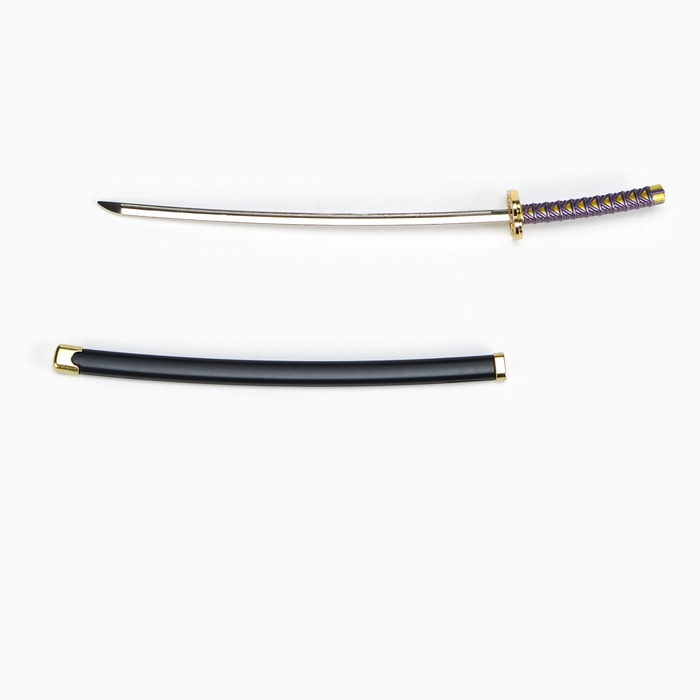 Сувенирное оружие мини Сувенирное оружие мини "Катана Зеницу", 24 см, чёрная с сиреневым