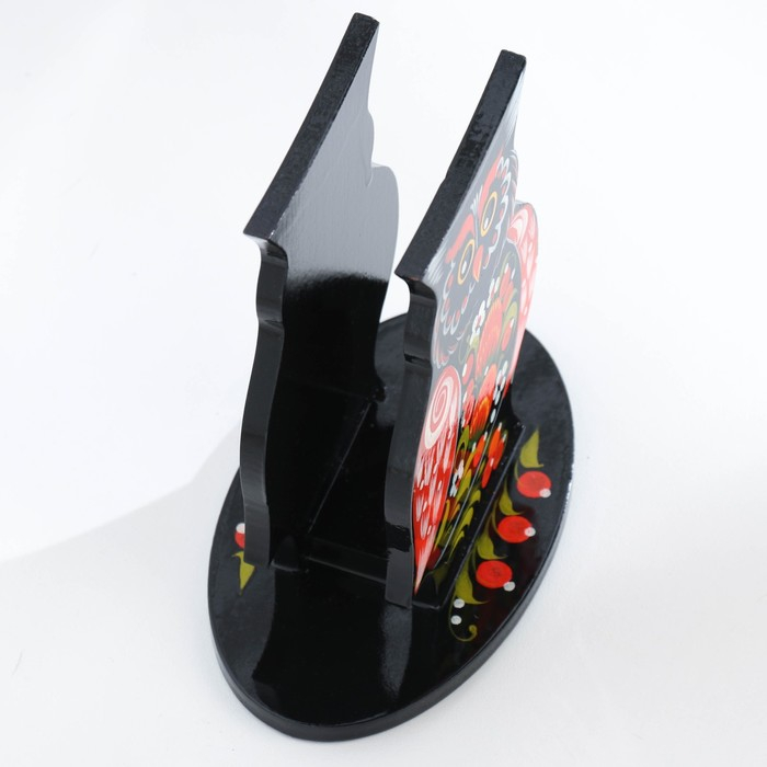 Салфетница «Сова», 10х14 см, хохлома, микс Салфетница «Сова», 10х14 см, хохлома, микс