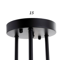 Люстра 2232/6 E27 40Вт черно-золотой 60х60х21 см BayerLux