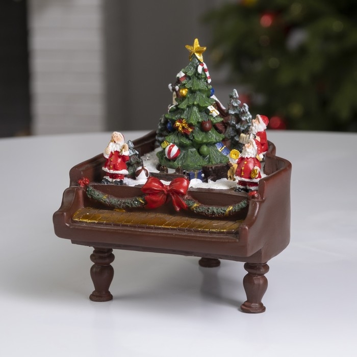 Светодиодная фигура «Рояль» 13 × 18 × 17 см, полистоун, батарейки ААх2 (не в комплекте), свечение мульти Светодиодная фигура «Рояль» 13 × 18 × 17 см, полистоун, батарейки ААх2 (не в комплекте), свечение мульти