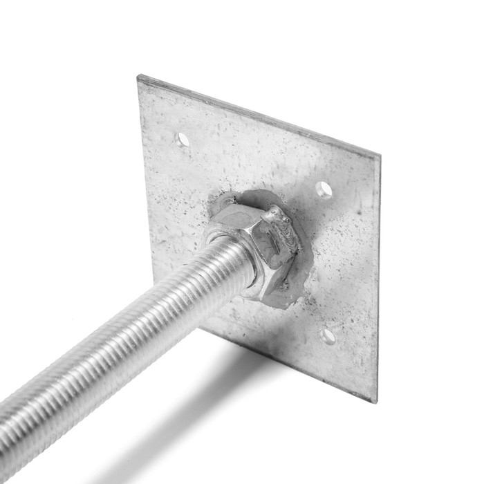 Анкер ЛОМ, регулируемый по высоте, оцинкованный, М20х200х100 мм