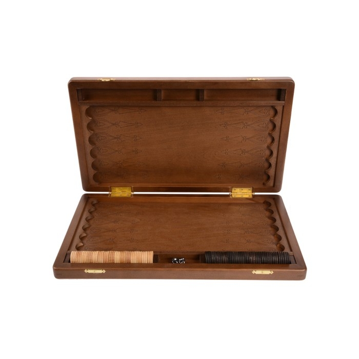 Нарды деревянные большие, резные, настольная игра  Нарды деревянные большие, резные, настольная игра "Георгий Победоносец", бук, 50 х 59 см