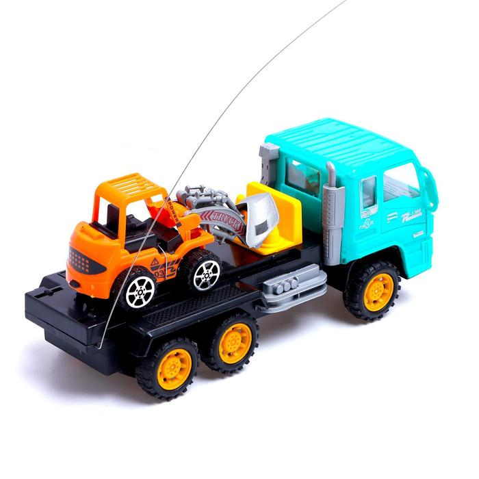 Грузовик радиоуправляемый «Эвакуатор», с погрузчиком, работает от батареек, МИКС Грузовик радиоуправляемый «Эвакуатор», с погрузчиком, работает от батареек, МИКС