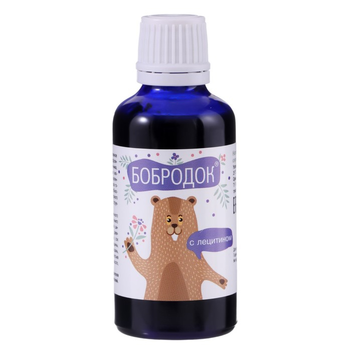Бобродок с лецитином, для памяти, улучшения внимания, 50 мл Бобродок с лецитином, для памяти, улучшения внимания, 50 мл