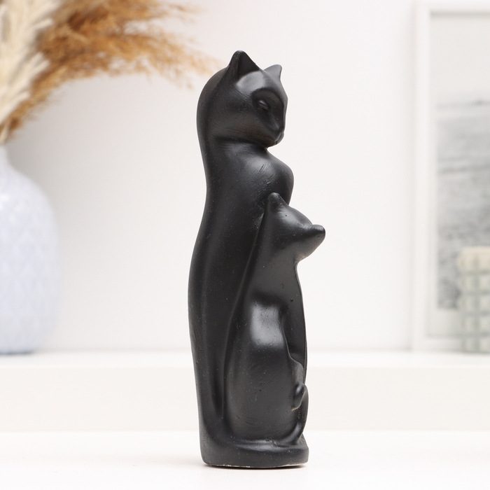 Фигура Фигура "Котики с изгибом" черные, 17см