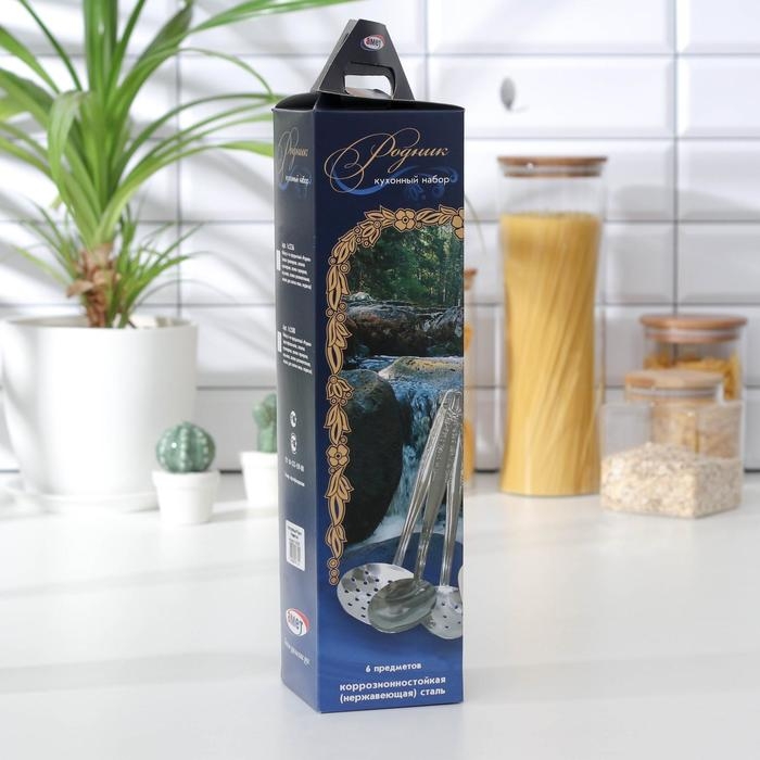 Набор кухонный «Родник», d=35 см, h=30 см, 6 предметов Набор кухонный «Родник», d=35 см, h=30 см, 6 предметов