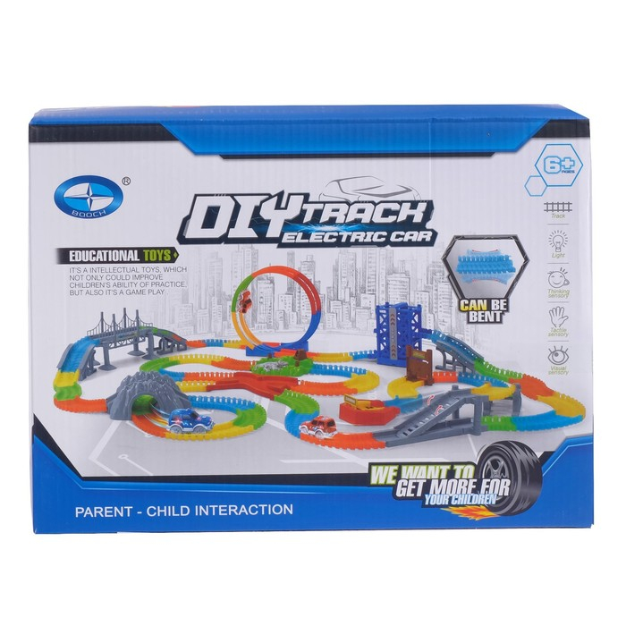 Автотрек «Магический Трек», гибкий, светится в темноте, 123 детали, лифт Автотрек «Магический Трек», гибкий, светится в темноте, 123 детали, лифт