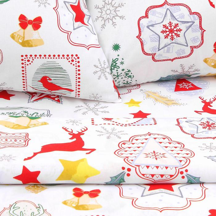 Постельное бельё Этель дуэт «Зимний винтаж» 143*215 см - 2 шт, 240*220 см, 70*70 см -2 шт Постельное бельё Этель дуэт «Зимний винтаж» 143*215 см - 2 шт, 240*220 см, 70*70 см -2 шт