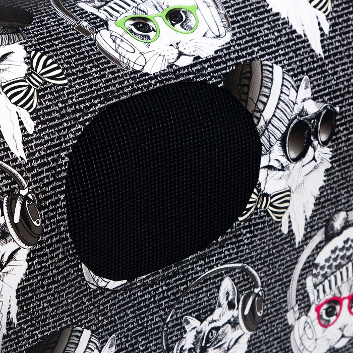 Сумка - переноска для животных  Сумка - переноска для животных "Зимние коты", размер L, 53 х 21 х 29 см