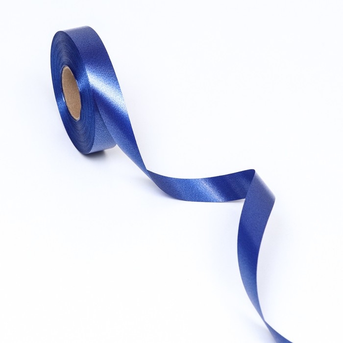 Лента для декора и подарков, темно-синий 2 см х 45 м Лента для декора и подарков, темно-синий 2 см х 45 м