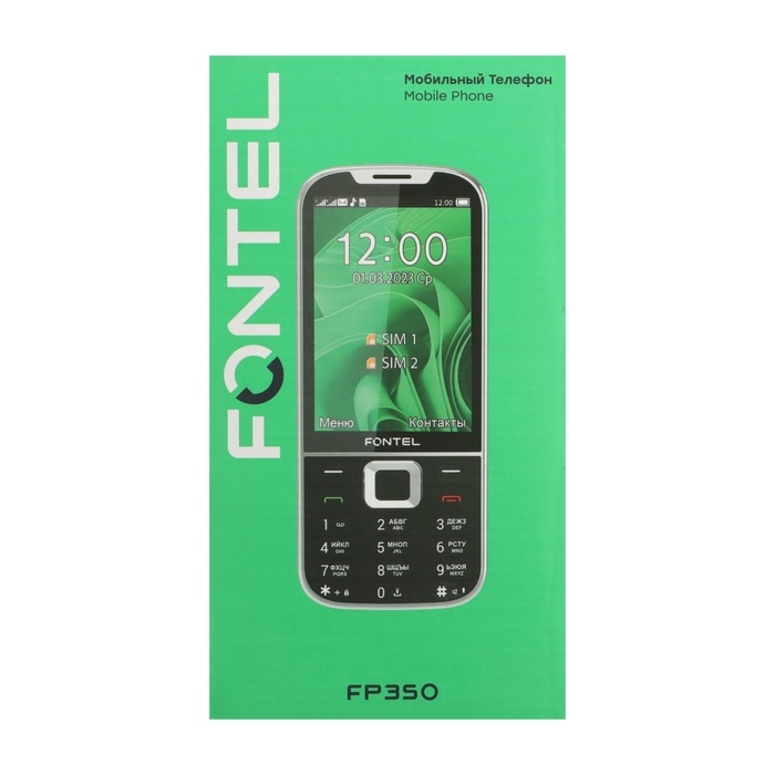 Сотовый телефон Fontel FP350, 3.5 Сотовый телефон Fontel FP350, 3.5", 2 sim, microSD, 2500 мАч, чёрный