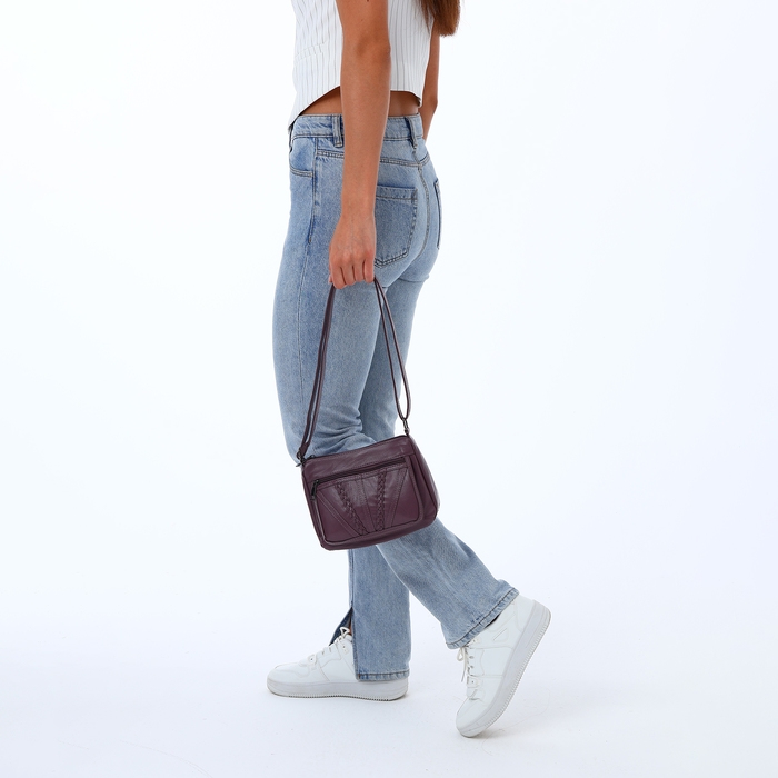 Сумка женская на молнии, цвет чёрный Сумка женская на молнии, цвет чёрный