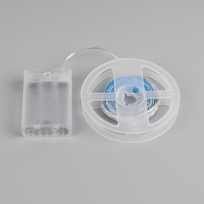 Светодиодная лента Luazon Lighting 3 м, IP20, SMD2835, 30 LED/м, 3хААА, 3000К Светодиодная лента Luazon Lighting 3 м, IP20, SMD2835, 30 LED/м, 3хААА, 3000К