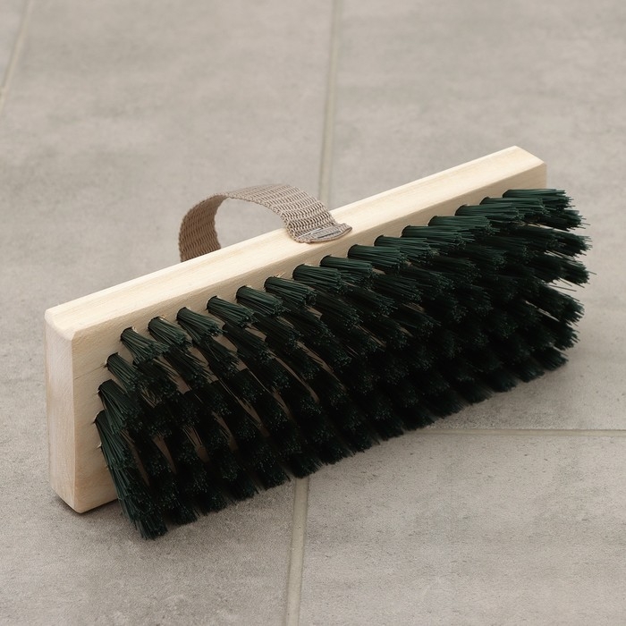 Щётка полотёрная с ремешком, 6-ти рядная, 22×7,5 см Щётка полотёрная с ремешком, 6-ти рядная, 22×7,5 см