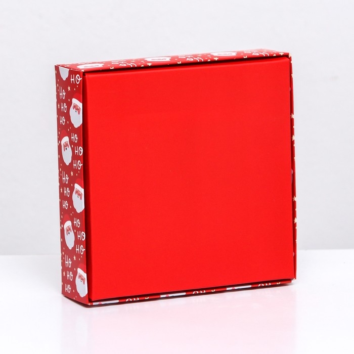 Новый год. Коробка под 4 конфеты, 12,6 х 12,6 х 3,5 Новый год. Коробка под 4 конфеты, 12,6 х 12,6 х 3,5 "Дед Мороз" , кондитерская упаковка