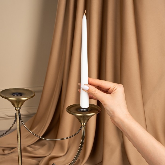 Подсвечник металл «Герцог», на 3 свечи, 44 х 14 х 24 см