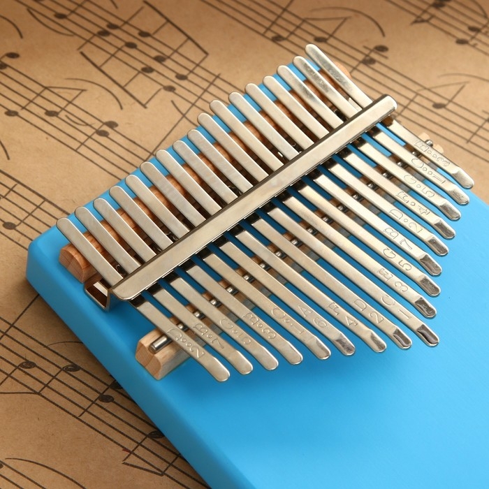 Музыкальный инструмент Калимба, синяя, 17 нот Музыкальный инструмент Калимба, синяя, 17 нот