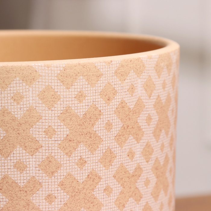 Горшок цветочный Кросс терракота бук №3, 2,9 л, d - 19 см Горшок цветочный Кросс терракота бук №3, 2,9 л, d - 19 см