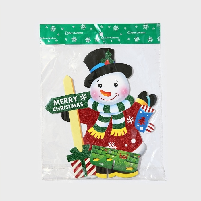 Декоративное украшение (подставка)  Декоративное украшение (подставка) "Снеговик" 32х28 см