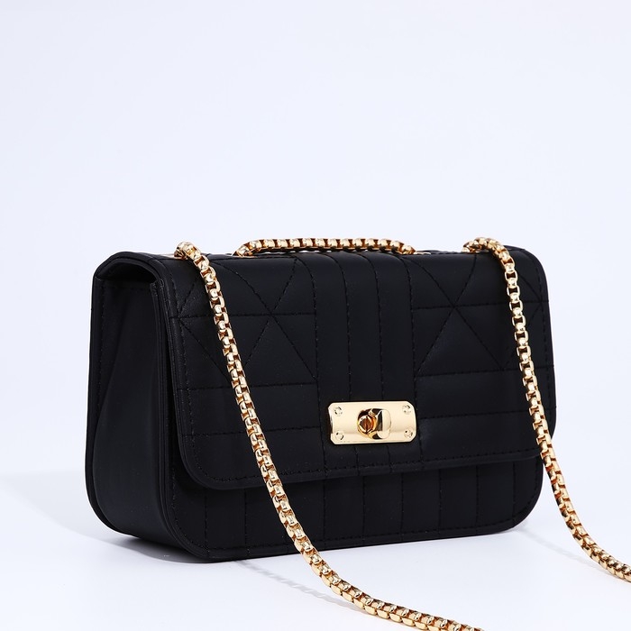 Сумка-мессенджер на клапане, цвет чёрный Сумка-мессенджер на клапане, цвет чёрный